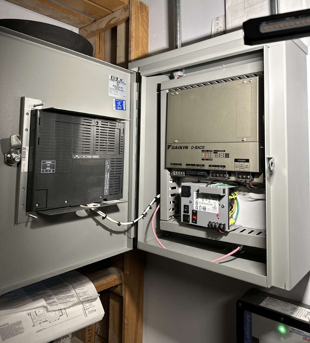 Controls and commissioning test setup
